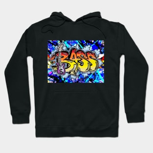 bass paint abstract Hoodie